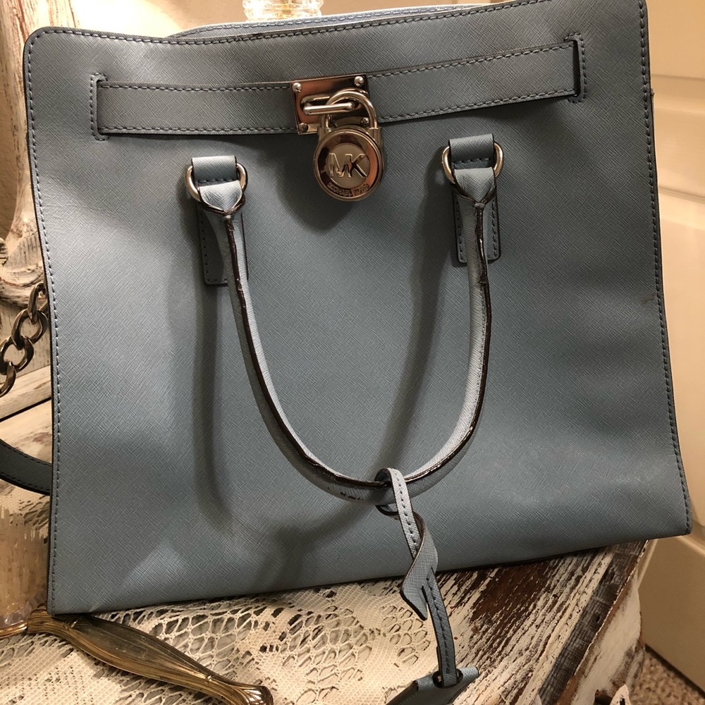 Michael Kors baby blue purse